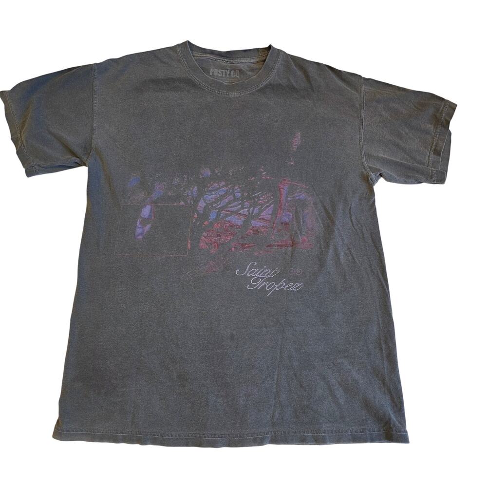 Post Malone‎ Hollywood's Bleeding 2019 Tour Shirt Faded Gray Medium